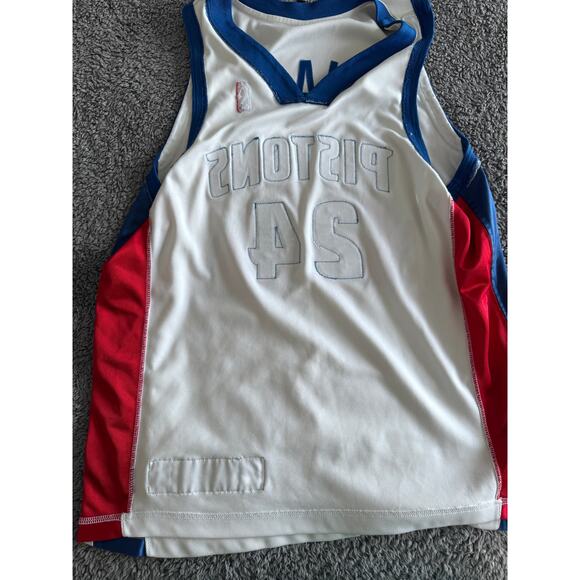 Rare Nike Authentic 2001 Mateen Cleaves NBA Detroit Pistons Dri Fit Jersey Sz 48 - Picture 11 of 16